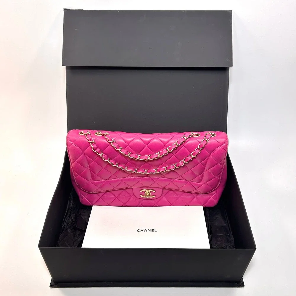 CHANEL Jumbo Mademoiselle Chic Flap Bag Pink - Picture 2 of 16